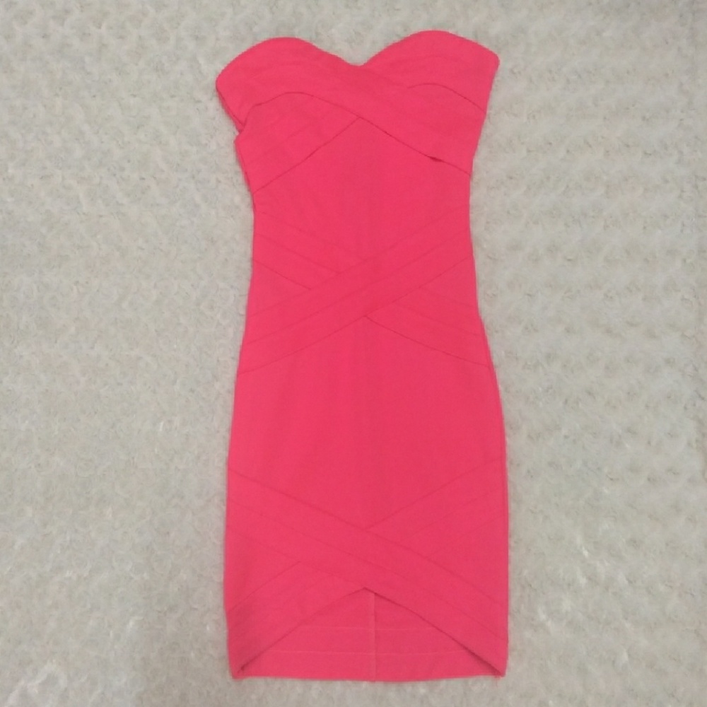 Divided Hot Pink Bodycon Mini Dress